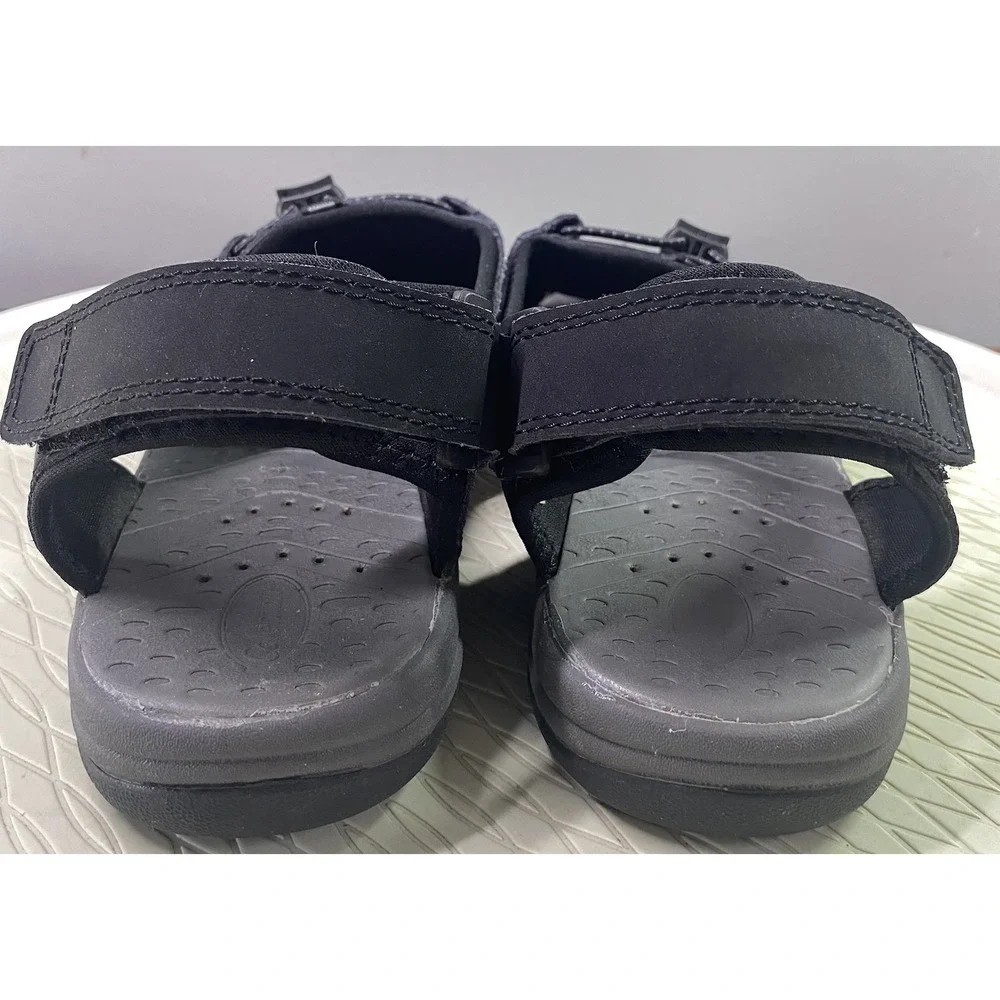 Coleman Chandler Men's Leather Hiking/ Outdoor Sandals Shoes- Black Sz. 9M‎